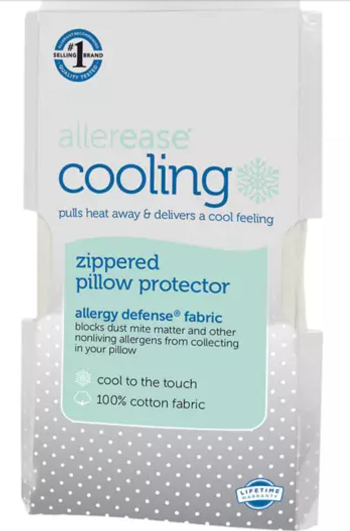 Allerease Cooling Zippered Pillow Protector