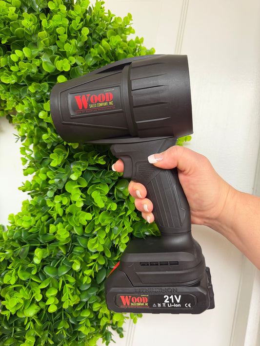 Handheld 21 Volt Rechargeable Blower with Two Batteries