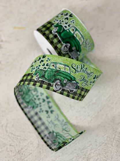 2.5 Inch St. Patrick's Day Truck Ribbon