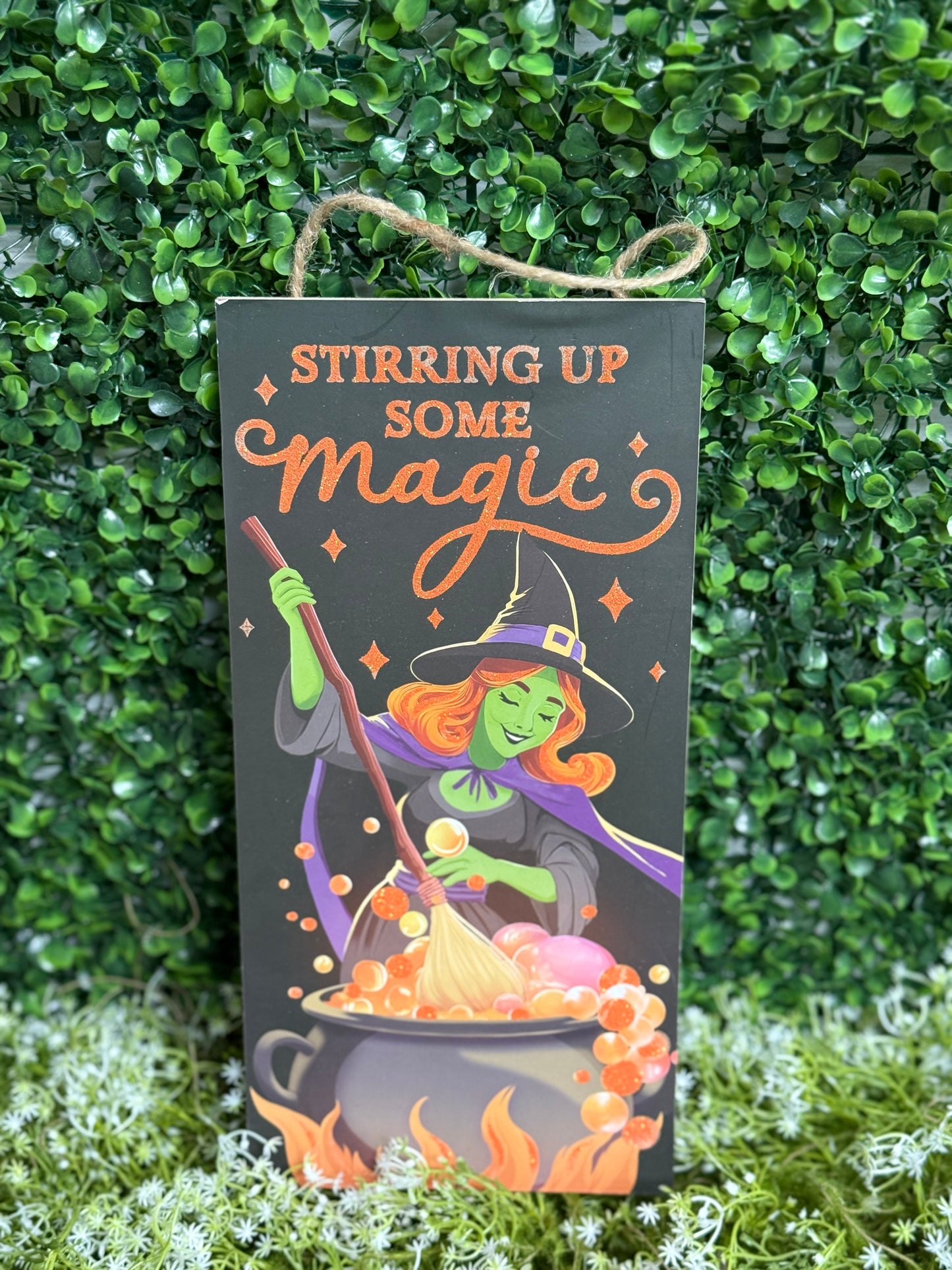 12.5 Inch Stirring Up Some Magic Wooden Sign