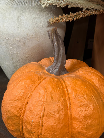Orange Ceramic Pumpkin