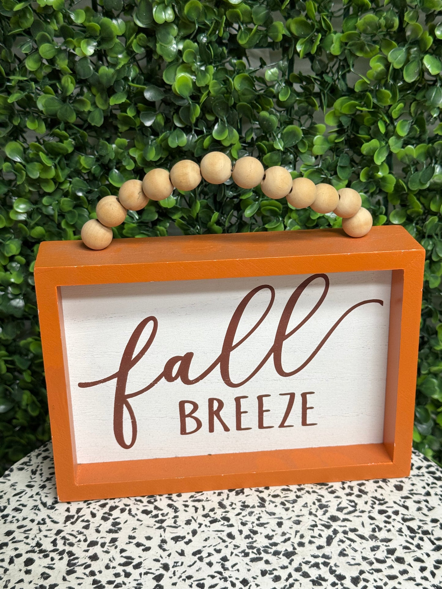 Wood Harvest Block with Beads 4 Styles