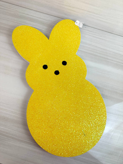 Yellow Glittered Eva Sugar Bunny