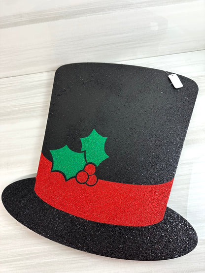 20 Inch Glittered Eva Snowman Christmas Top Hat
