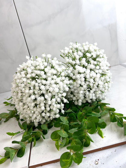 12 Inch White Flower Bouquet