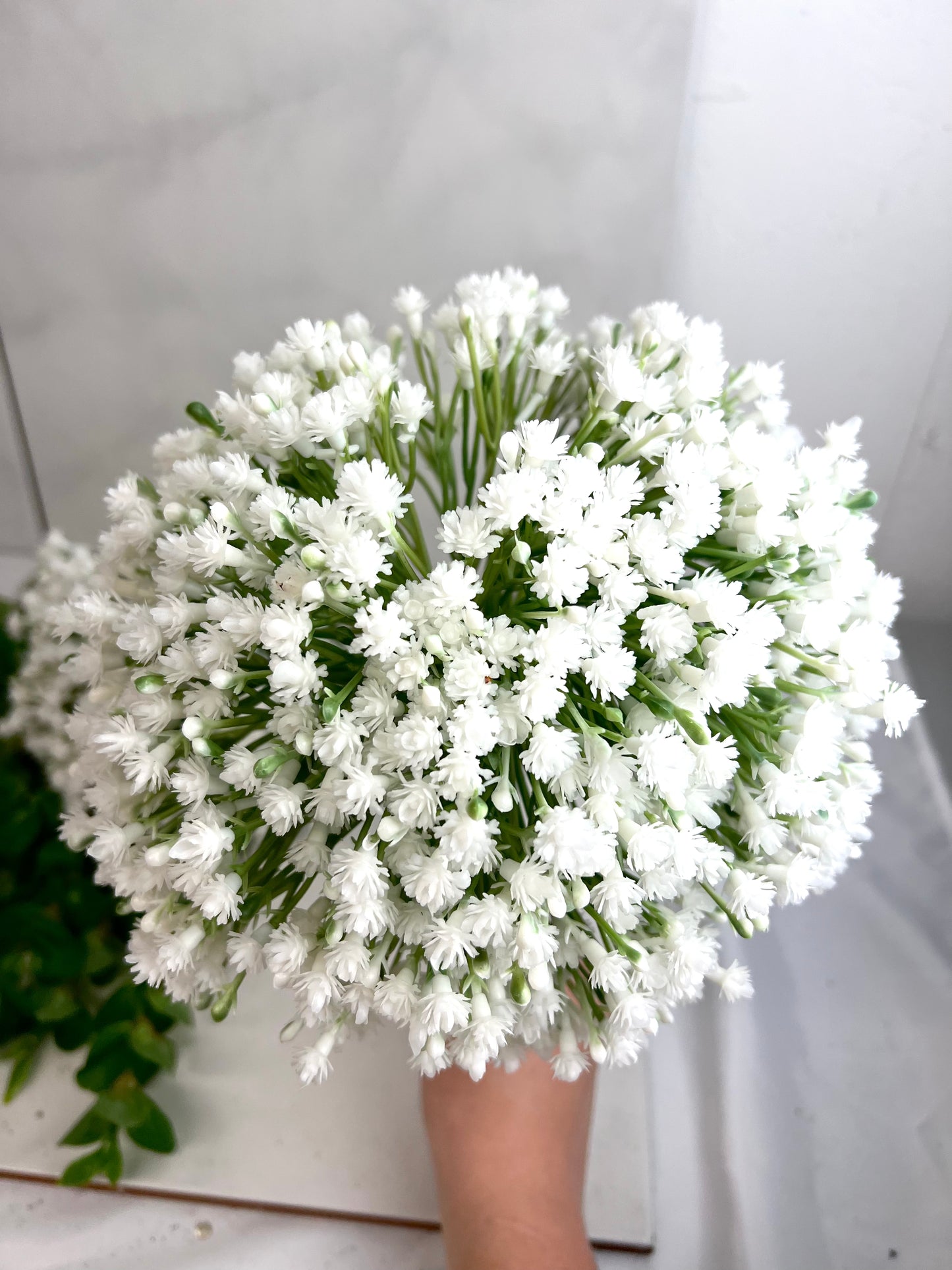 12 Inch White Flower Bouquet
