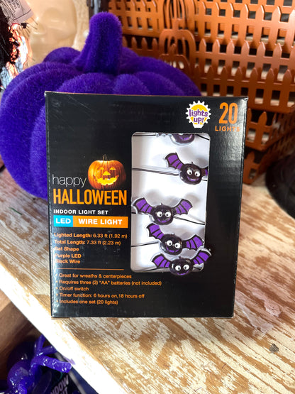 Halloween Indoor Battery LED Bat Shape Lights