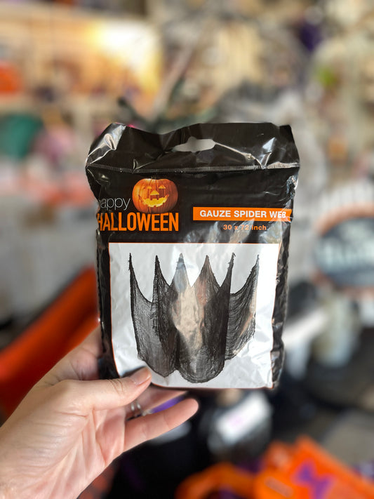 Halloween Gauze Spider Web