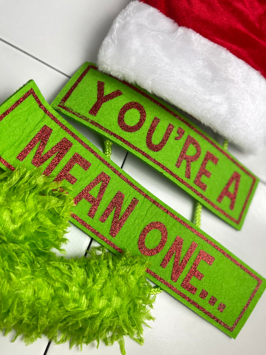 You're A Mean One Wreath Kit