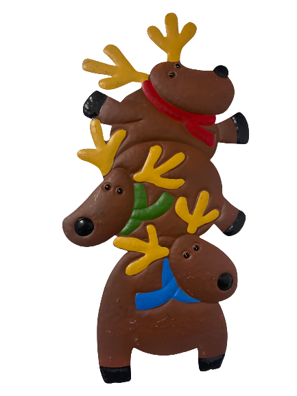 24 Inch Metal Reindeer Lawn Stake