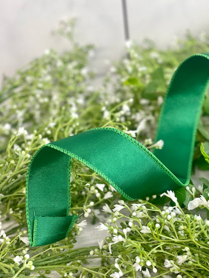 1.5 Inch By 10 Yard Emerald Green Satin Ribbon
