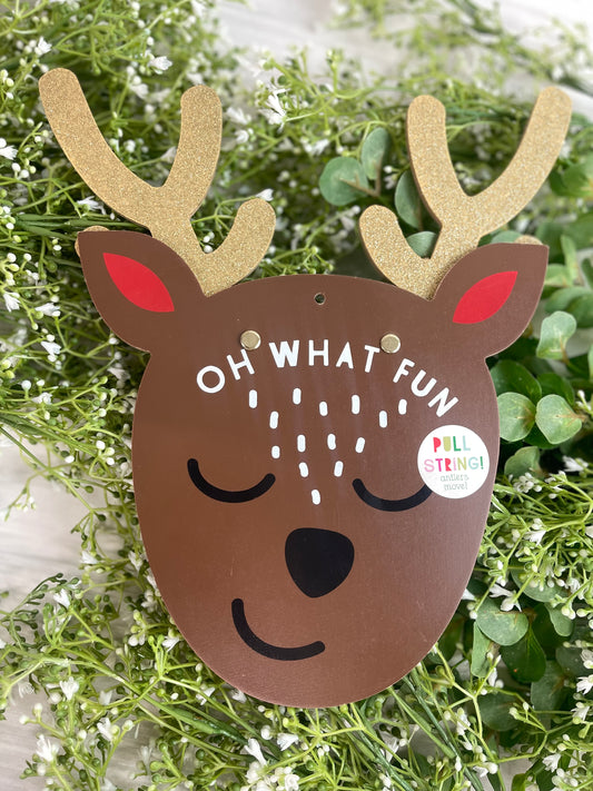 Oh What Fun Reindeer Ornament
