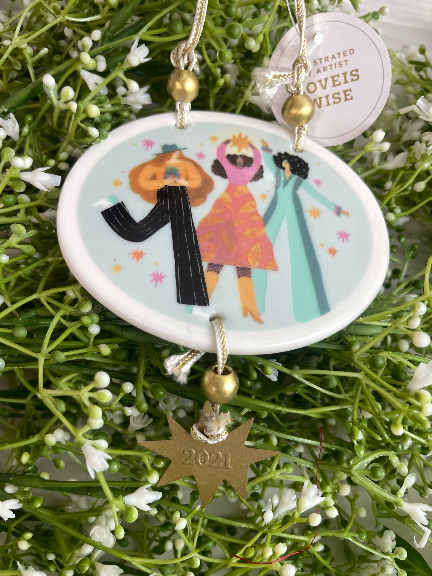 Love Is Wise Illustrated Ornament