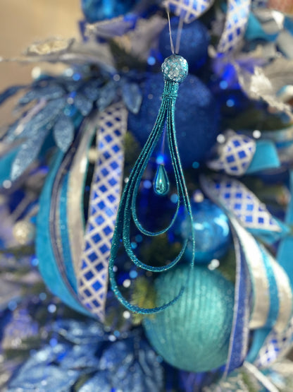 Blue Hanging Loop Ornament
