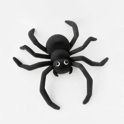 32 Inch Black Flocked Spider