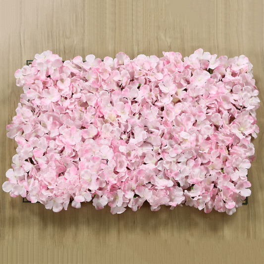 17 Inch By 24 Inch Pink Hydrangea Floral Panel