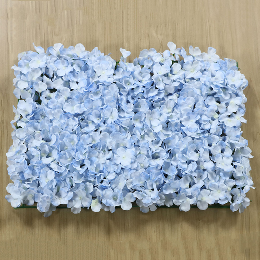 17 Inch By 24 Inch Blue Hydrangea Floral Panel