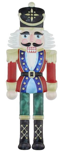 12 Inch Traditional Metal Nutcracker Sign