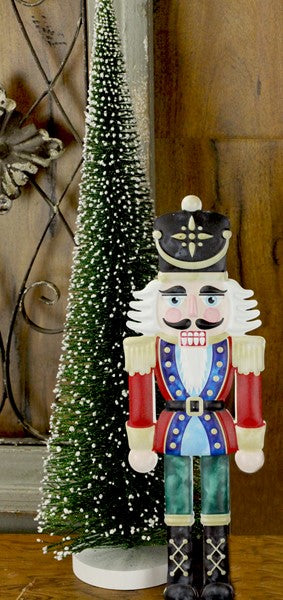 12 Inch Traditional Metal Nutcracker Sign