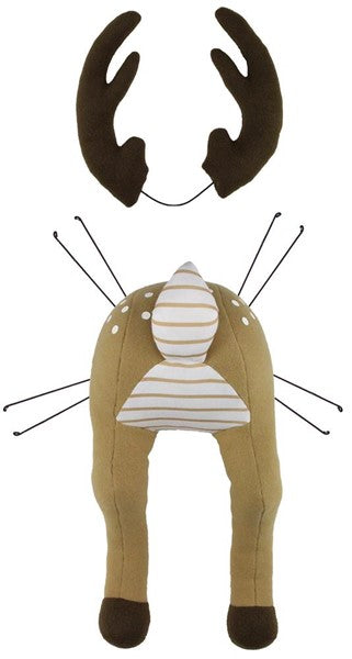 27 Inch Light Brown Deer Butt Wreath Attachment