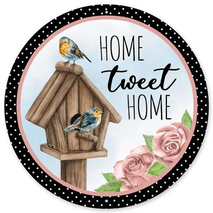 12 Inch Home Tweet Home Metal Sign
