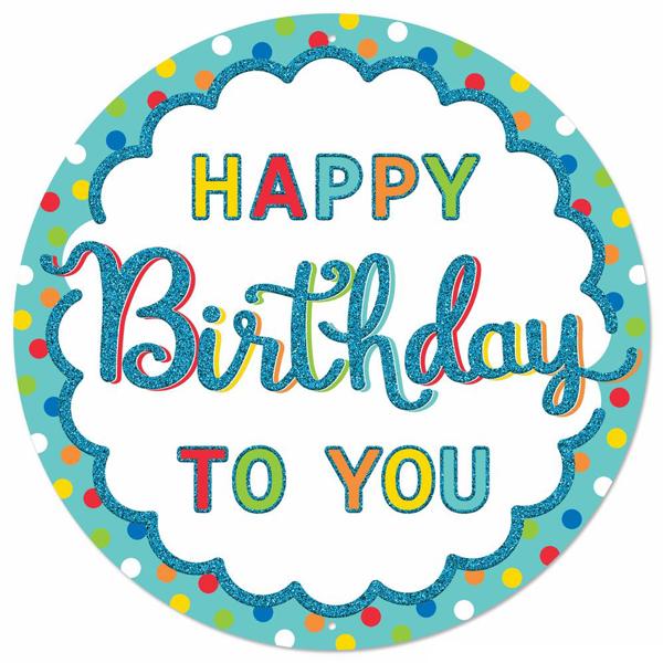 12 Inch Happy Birthday To You Wreath Sign