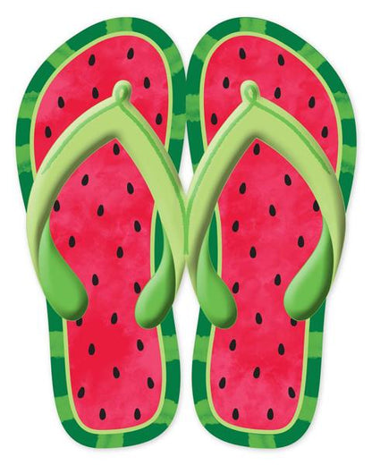 Watermelon Metal Flip Flops Sign