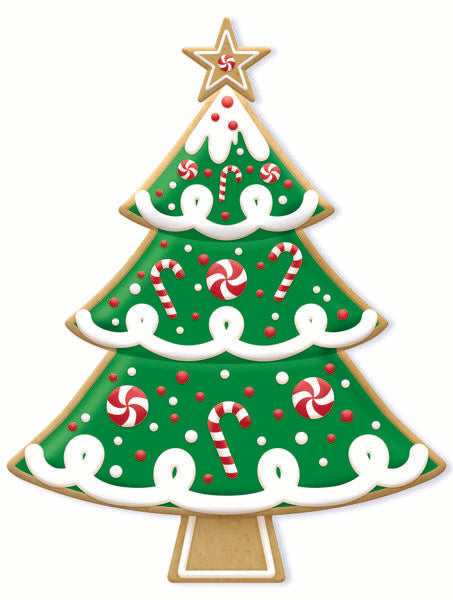 12.5 Inch Peppermint Christmas Cookie Tree Metal Wreath Sign