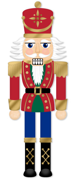 24 Inch Large Traditional Nutcracker Metal Sign