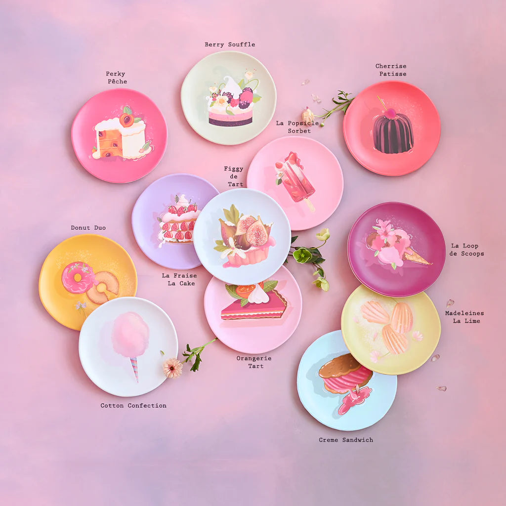 8.75 Inch Glitterville Patisserie Plate 12 Assorted Styles