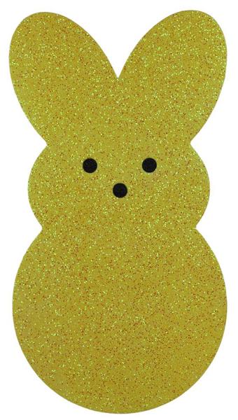 Yellow Glittered Eva Sugar Bunny