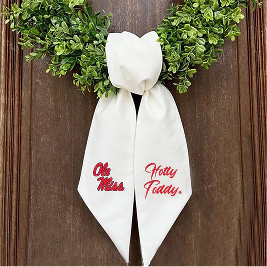 Ole Miss Embroidered Wreath Sash