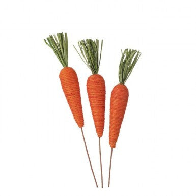 14 Inch Set Of Three Jute Carrots