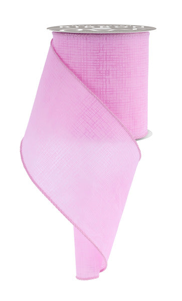 4 Inch By 10 Yard Pink Cross Hatch Ribbon