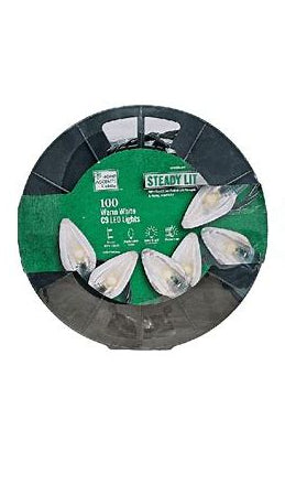 Home Accents Holiday 100 Warm White C9 LED Lights Open Box