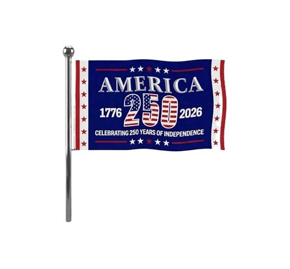 3 Foot By 5 Foot 250 Years Of Independence American Flag
