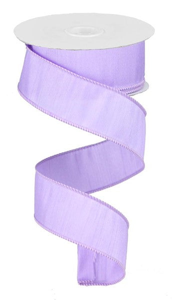 1.5 Inch By 10 Yard Lavender Faux Dupioni Ribbon