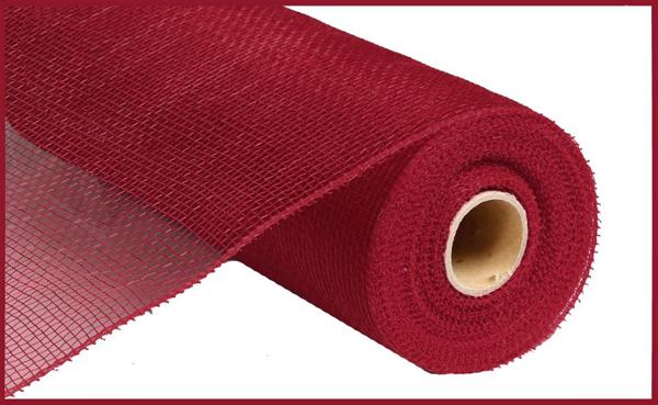 10 Inch By 10 Yard Burgundy Mesh