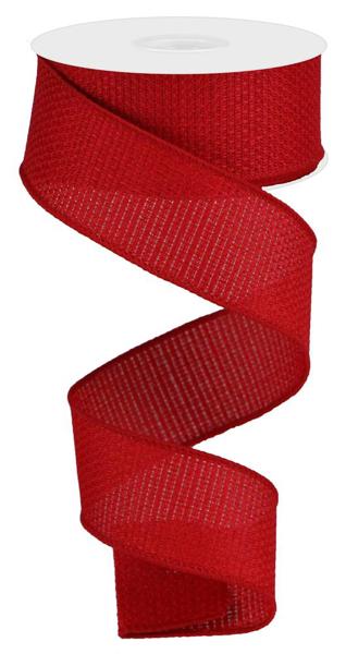 1.5 Inch By 10 Yard Bright Red Royal Burlap Ribbon