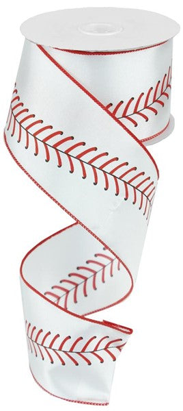 2.5 Inch By 10 Yard Baseball Stitching Ribbon