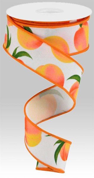 1.5 Inch By 10 Yard Peaches Ribbon