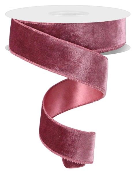 2.5 Wired Suede Velvet Ribbon