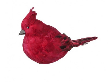 18 Inch Red Feather Sitting Cardinal