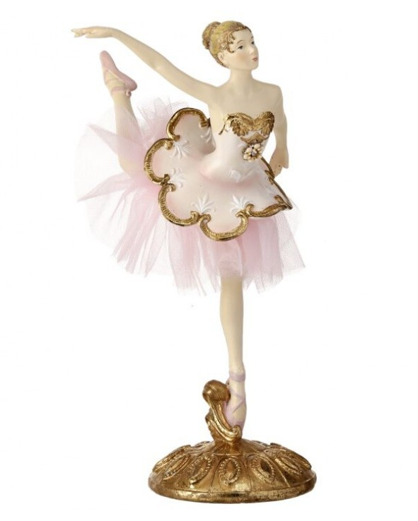 9.5 Inch Resin Dancing Ballerina Table Piece