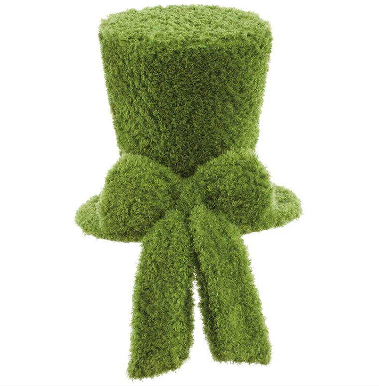 8.5 Inch Green Furry Moss Hat