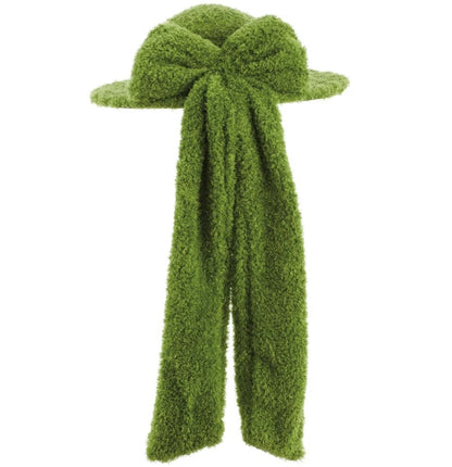 5 Inch Green Furry Moss Hat