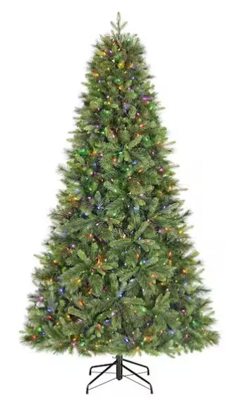 Home Accents Holiday 7.5 Foot Forest Pine LED Pine-Lit Tree Open Box