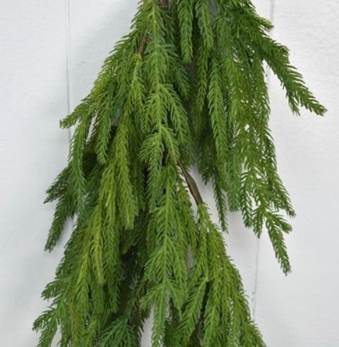 58 Inch Natural Touch Norfolk Pine Garland