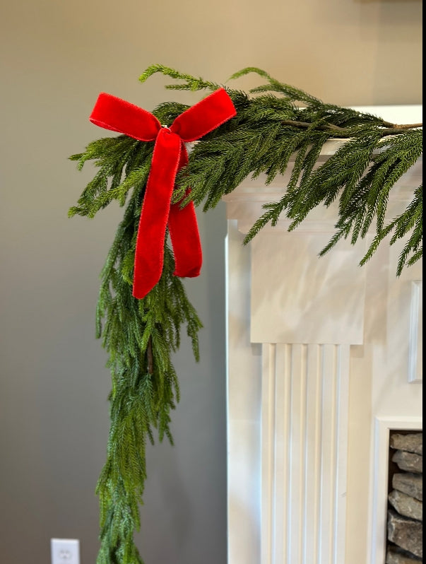 58 Inch Natural Touch Norfolk Pine Garland