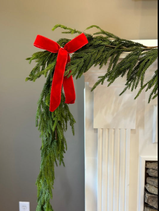 58 Inch Natural Touch Norfolk Pine Garland